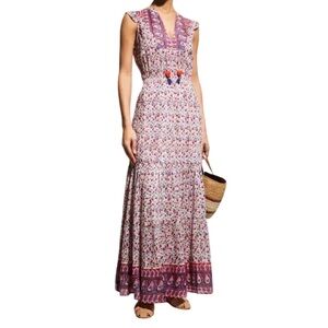 Alicia Bell Lola Paisley Print Maxi Dress Size Small